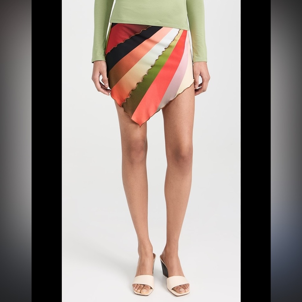 SIEDRES Multicolor Asymmetrical Skirt